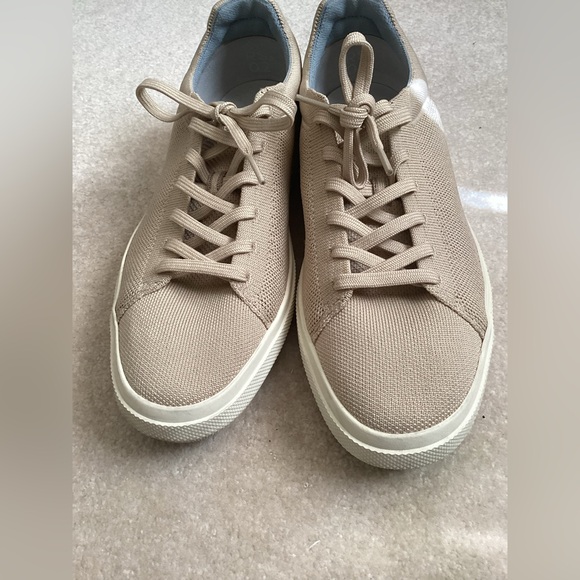 Rothy's Other - Rothys Sneakers sz 10 Mens RS02 Wheat Beige Tan Lace Up Breathable Beach Neutral